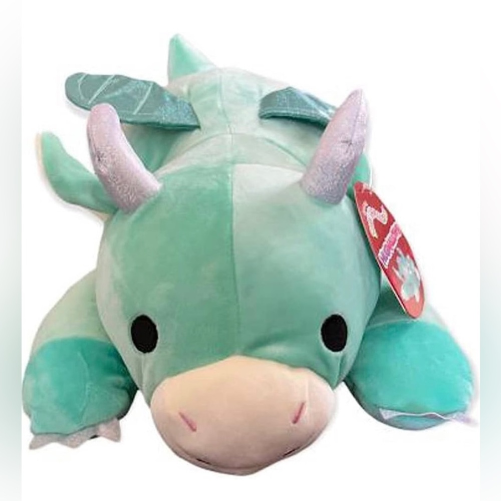 Squishmallows Official Kellytoy Valentines (22 Inch Hugmallow, Miles Dragon)